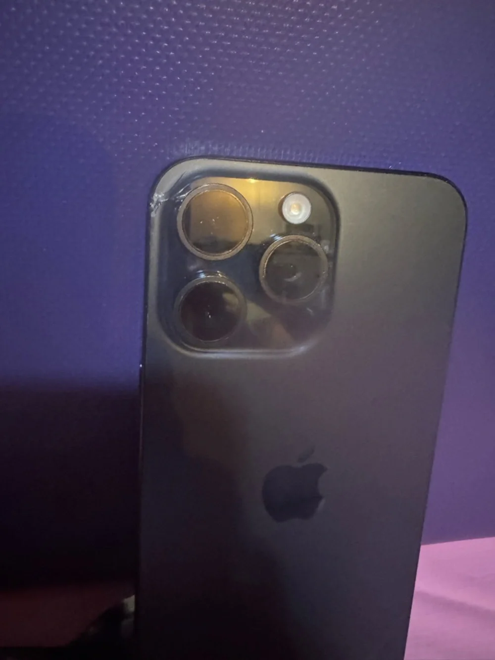 Apple iPhone with Pink Gradient Lock Screen Accent